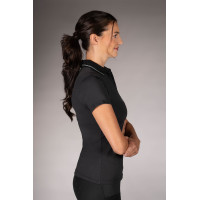 Polo Laura Garrelli Limone manga curta feminino Preto