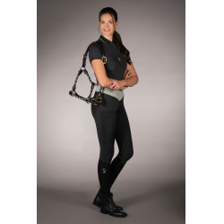 Polo Laura Garrelli Limone manga curta feminino Preto