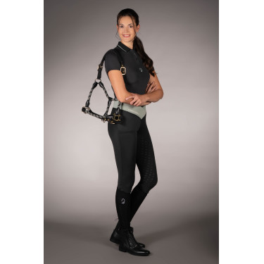 Polo Laura Garrelli Limone manga curta feminino Preto