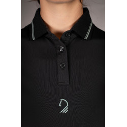 Polo Laura Garrelli Limone manga curta feminino Preto