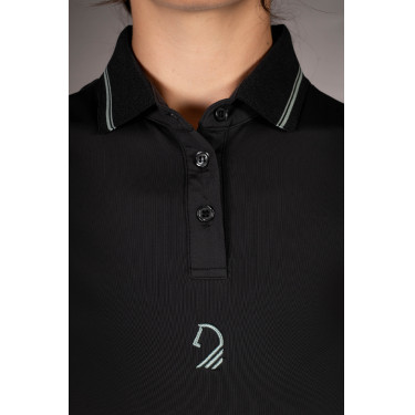 Polo Laura Garrelli Limone manga curta feminino Preto