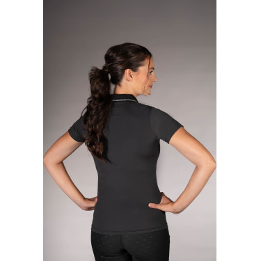 Polo Laura Garrelli Limone manga curta feminino Preto