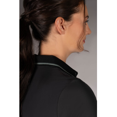 Polo Laura Garrelli Limone manga curta feminino Preto