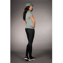 Polo Laura Garrelli Limone manga curta feminino Sálvia Verde