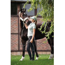 Polo Laura Garrelli Limone manga curta feminino Sálvia Verde