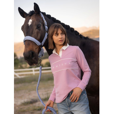 Polo de râguebi LeMieux Rochelle mulher Fondant Rosa Polo de râguebi LeMieux Rochelle mulher Fondant Rosa