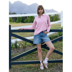 Polo de râguebi LeMieux Rochelle mulher Fondant Rosa Polo de râguebi LeMieux Rochelle mulher Fondant Rosa