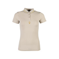 Polo Laura Garrelli Limone manga curta feminino Cinza / bege Cinzento Polo Laura Garrelli Limone manga curta feminino Cinza / bege Cinzento