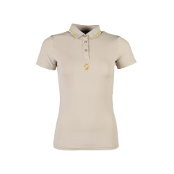 Polo Laura Garrelli Limone manga curta feminino Cinza / bege Cinzento