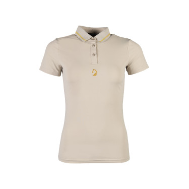 Polo Laura Garrelli Limone manga curta feminino Cinza / bege Cinzento