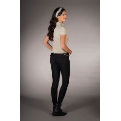 Polo Laura Garrelli Limone manga curta feminino Cinza / bege Cinzento