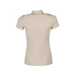Polo Laura Garrelli Limone manga curta feminino Cinza / bege Cinzento