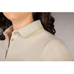 Polo Laura Garrelli Limone manga curta feminino Cinza / bege Cinzento