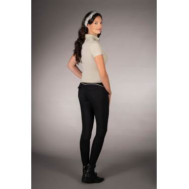 Polo Laura Garrelli Limone manga curta feminino Cinza / bege Cinzento