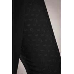 Calças Lauria Garrelli Limone com fundo integral em silicone para mulher Preto