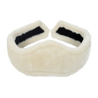 Forro para cilha longa Antares em lã sintética Natural Castanho Forro para cilha longa Antares em lã sintética Natural Castanho