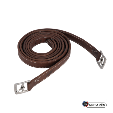 Estribos Signature by Antares forrados em bezerro Castanho