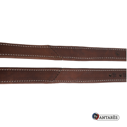 Estribos Signature by Antares forrados em bezerro Castanho