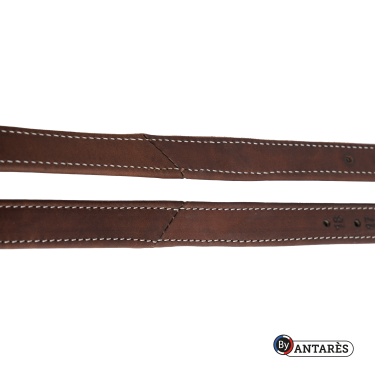 Estribos Signature by Antares forrados em bezerro Castanho