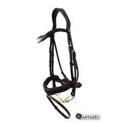 Bridão Signature by Antares dressage noseband combinado Preto