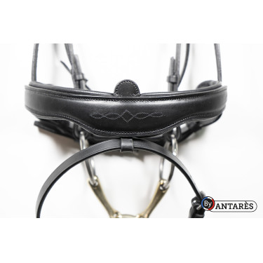 Bridão Signature by Antares dressage noseband combinado Preto