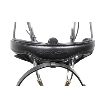 Bridão Signature by Antares dressage noseband combinado Preto
