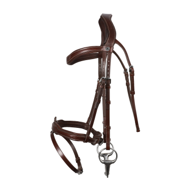 Bridão Signature Sport by Antares com muserola combinada Castanho