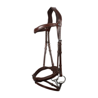 Bridão Signature Sport by Antares com muserola combinada Castanho