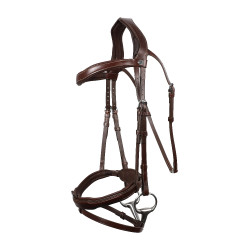Bridão Signature Sport by Antares com muserola combinada Castanho