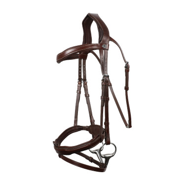 Bridão Signature Sport by Antares com muserola combinada Castanho