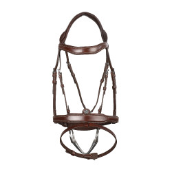 Bridão Signature Sport by Antares com muserola combinada Castanho