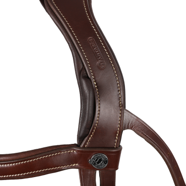 Bridão Signature Sport by Antares com muserola combinada Castanho