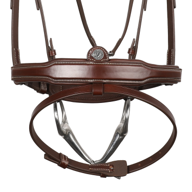 Bridão Signature Sport by Antares com muserola combinada Castanho
