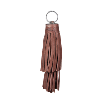 Chaveiro Antares com pompom Avelã Castanho