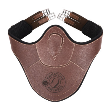 Cinturão com bavete Signature by Antares longo Tabaco Castanho