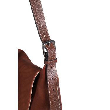 Bolsa tiracolo Antares em couro Milano Avelã Castanho