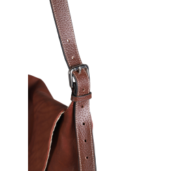 Bolsa tiracolo Antares em couro Milano Avelã Castanho
