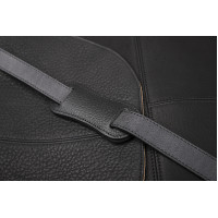 Bolsa tiracolo Antares em couro Milano Preto