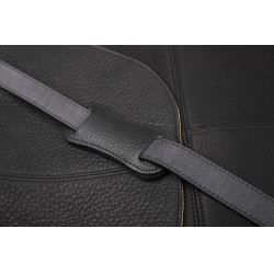 Bolsa tiracolo Antares em couro Milano Preto