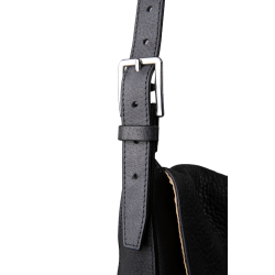 Bolsa tiracolo Antares em couro Milano Preto