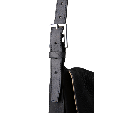 Bolsa tiracolo Antares em couro Milano Preto