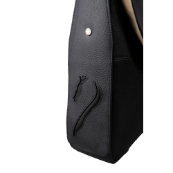 Bolsa tiracolo Antares em couro Milano Preto
