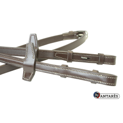 Rendas Signature by Antares em borracha 16 mm com 7 passadores Castanho