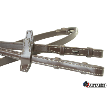 Rendas Signature by Antares em borracha 16 mm com 7 passadores Castanho