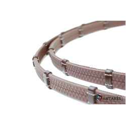 Rendas Signature by Antares em borracha 16 mm com 7 passadores Castanho