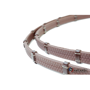 Rendas Signature by Antares em borracha 16 mm com 7 passadores Castanho