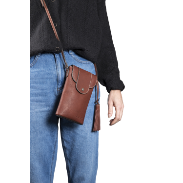 Bolsa vertical Antares Lisboa Avelã Castanho