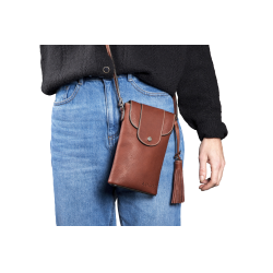 Bolsa vertical Antares Lisboa Avelã Castanho