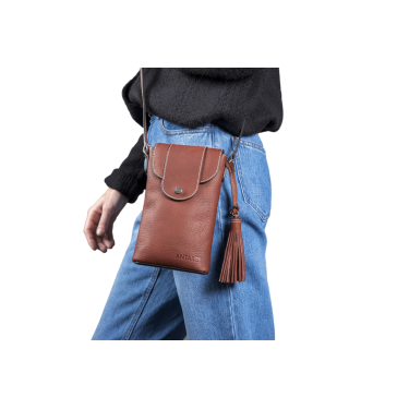 Bolsa vertical Antares Lisboa Avelã Castanho