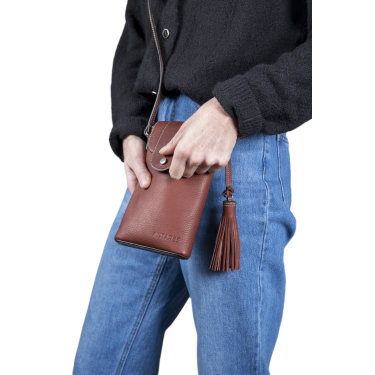 Bolsa vertical Antares Lisboa Avelã Castanho